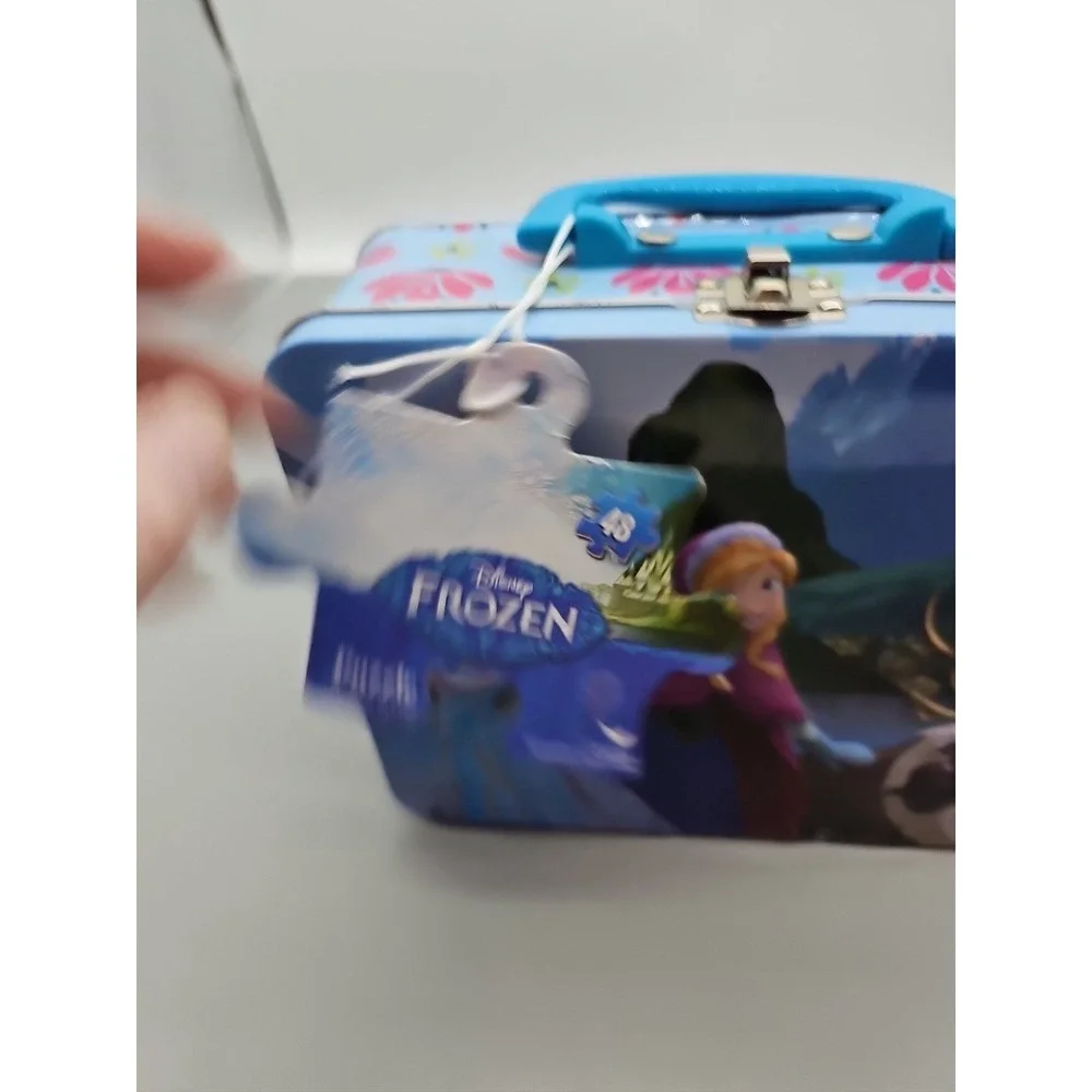 Disney Frozen 2 48 Piece Jigsaw Puzzle Metal Tin Lunch Box 15